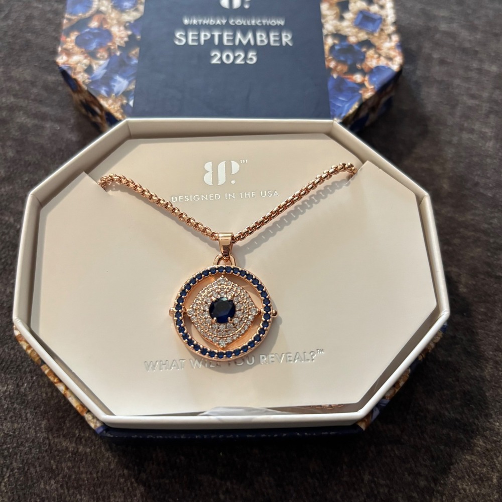 Bomb‎ Party Remembered Dreams Necklace Sapphire Rose Gold September 2025 NK81499